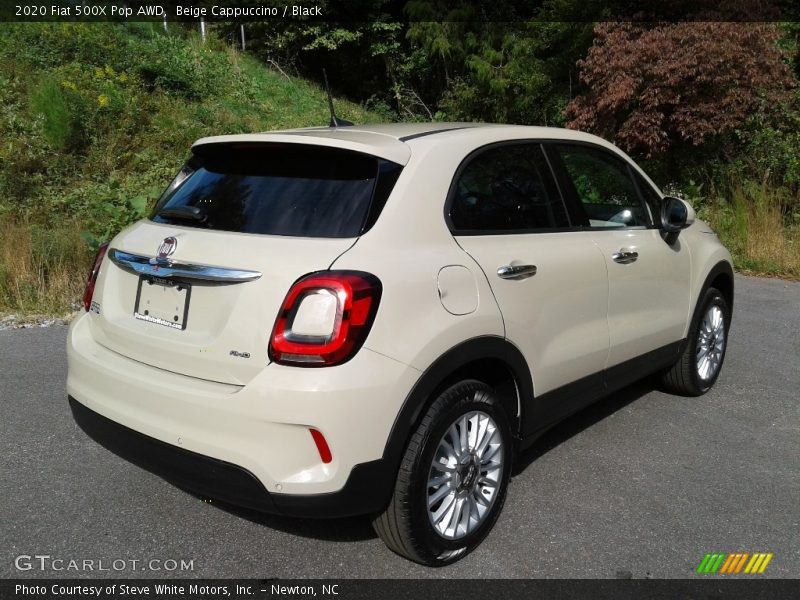 Beige Cappuccino / Black 2020 Fiat 500X Pop AWD