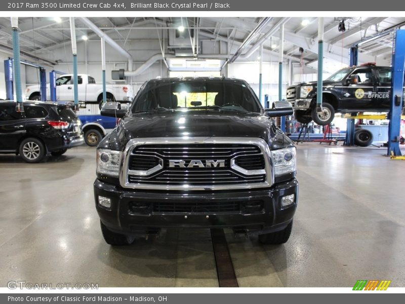 Brilliant Black Crystal Pearl / Black 2017 Ram 3500 Limited Crew Cab 4x4