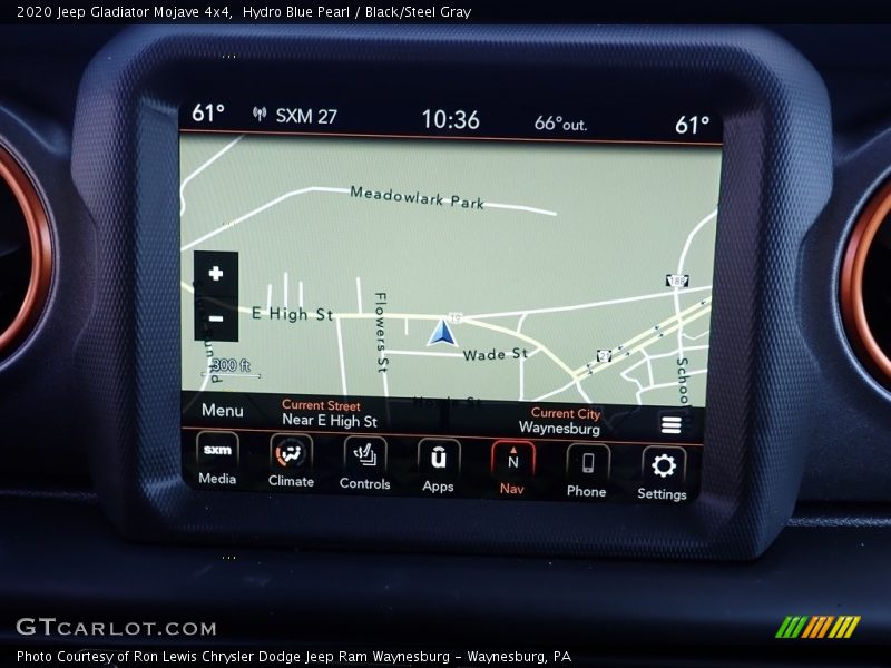 Hydro Blue Pearl / Black/Steel Gray 2020 Jeep Gladiator Mojave 4x4