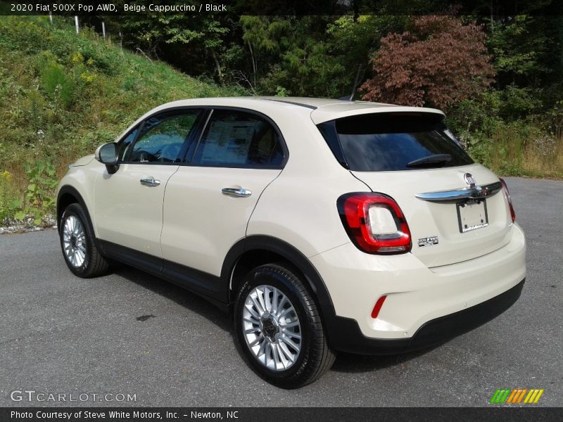 Beige Cappuccino / Black 2020 Fiat 500X Pop AWD