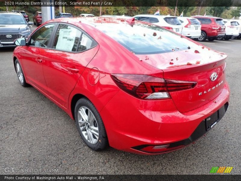 Scarlet Red Pearl / Gray 2020 Hyundai Elantra Value Edition