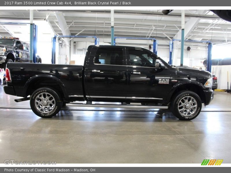 Brilliant Black Crystal Pearl / Black 2017 Ram 3500 Limited Crew Cab 4x4