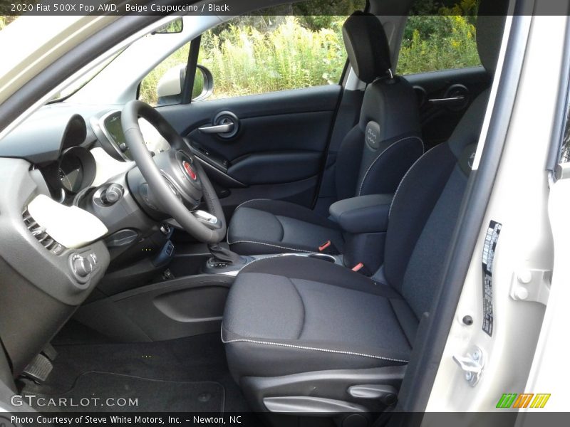 Beige Cappuccino / Black 2020 Fiat 500X Pop AWD