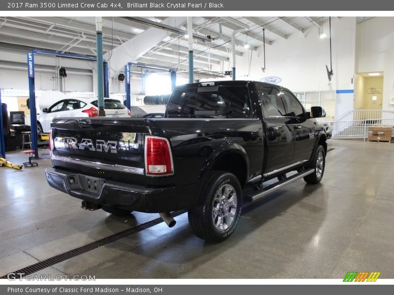 Brilliant Black Crystal Pearl / Black 2017 Ram 3500 Limited Crew Cab 4x4