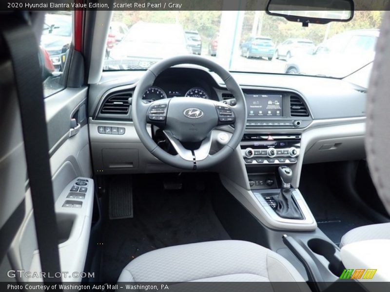 Scarlet Red Pearl / Gray 2020 Hyundai Elantra Value Edition