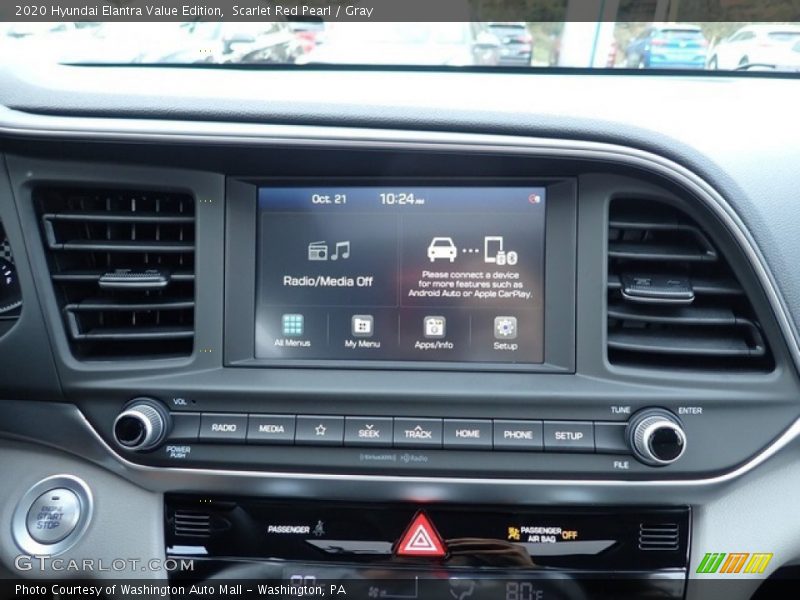 Scarlet Red Pearl / Gray 2020 Hyundai Elantra Value Edition