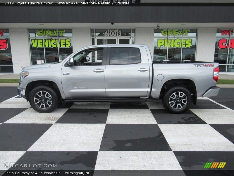 Silver Sky Metallic / Graphite 2019 Toyota Tundra Limited CrewMax 4x4