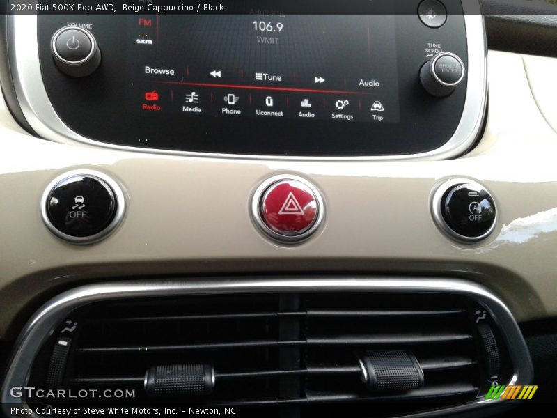 Beige Cappuccino / Black 2020 Fiat 500X Pop AWD
