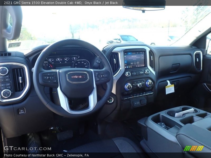Onyx Black / Jet Black 2021 GMC Sierra 1500 Elevation Double Cab 4WD