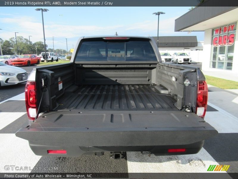Modern Steel Metallic / Gray 2019 Honda Ridgeline RTL AWD