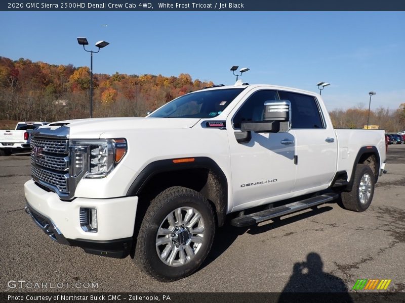 White Frost Tricoat / Jet Black 2020 GMC Sierra 2500HD Denali Crew Cab 4WD