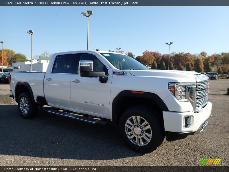 White Frost Tricoat / Jet Black 2020 GMC Sierra 2500HD Denali Crew Cab 4WD
