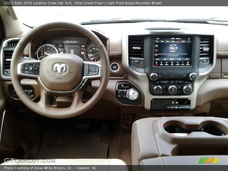 Dashboard of 2021 1500 Laramie Crew Cab 4x4