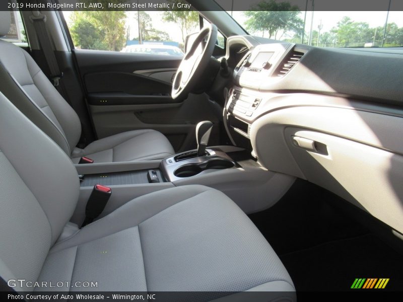 Modern Steel Metallic / Gray 2019 Honda Ridgeline RTL AWD