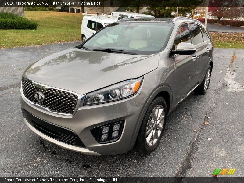 Titanium Silver / Stone Beige 2016 Kia Sorento SX V6