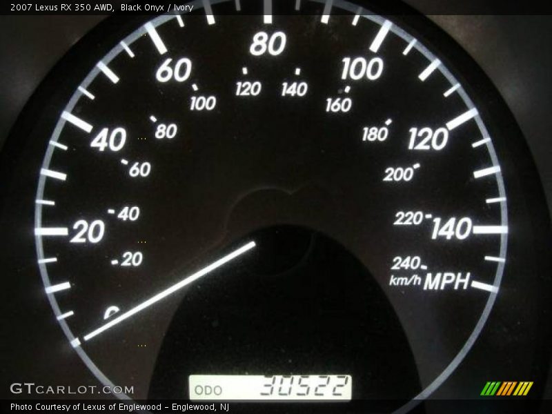 Black Onyx / Ivory 2007 Lexus RX 350 AWD