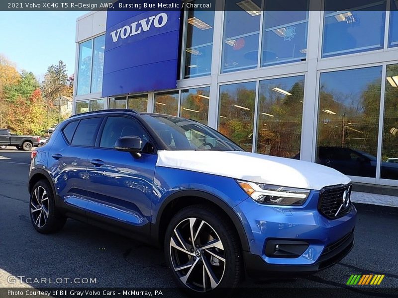 Bursting Blue Metallic / Charcoal 2021 Volvo XC40 T5 R-Design AWD