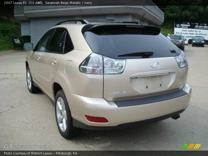 Savannah Beige Metallic / Ivory 2007 Lexus RX 350 AWD