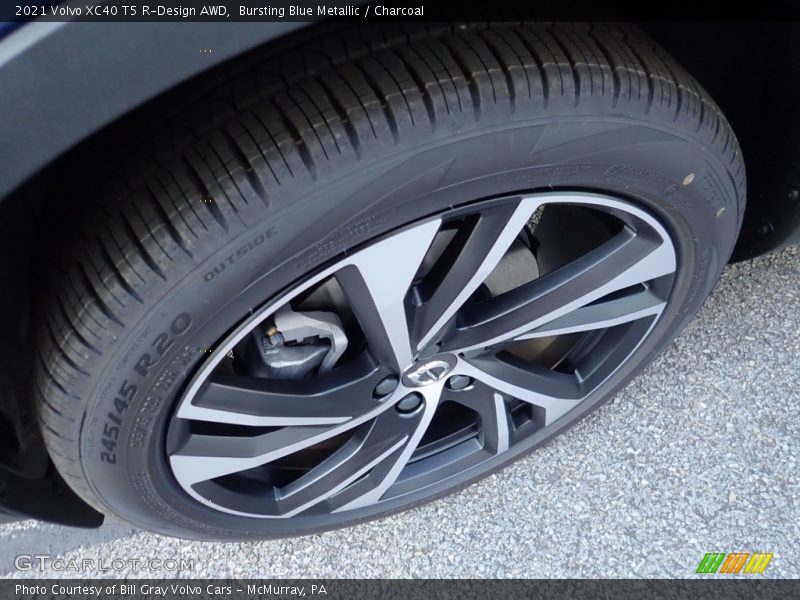 Bursting Blue Metallic / Charcoal 2021 Volvo XC40 T5 R-Design AWD