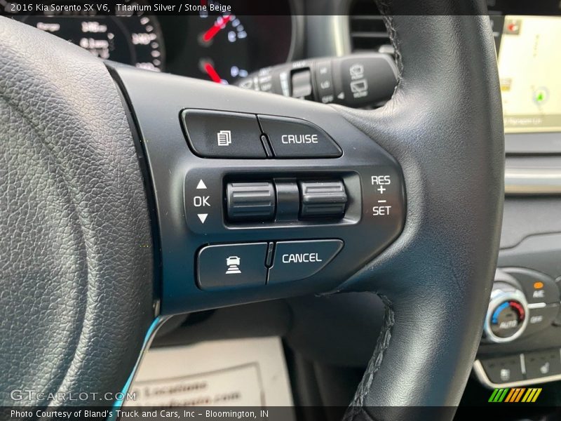 Titanium Silver / Stone Beige 2016 Kia Sorento SX V6