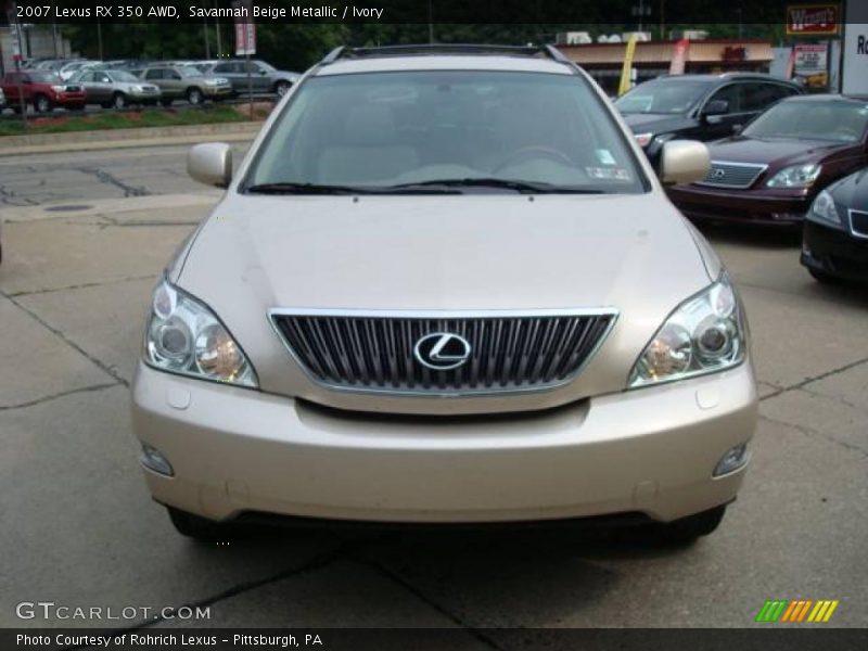 Savannah Beige Metallic / Ivory 2007 Lexus RX 350 AWD