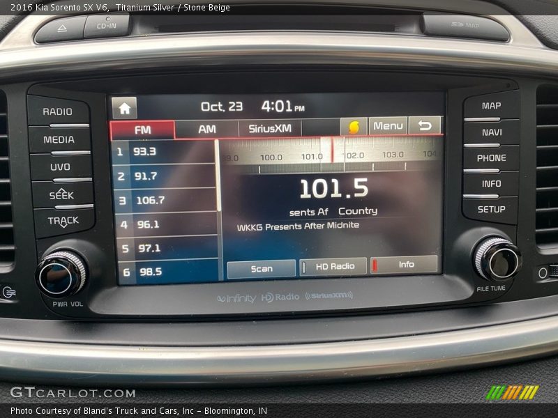 Titanium Silver / Stone Beige 2016 Kia Sorento SX V6