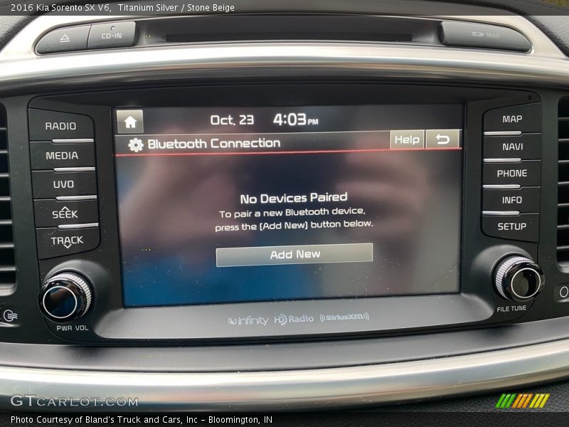 Titanium Silver / Stone Beige 2016 Kia Sorento SX V6