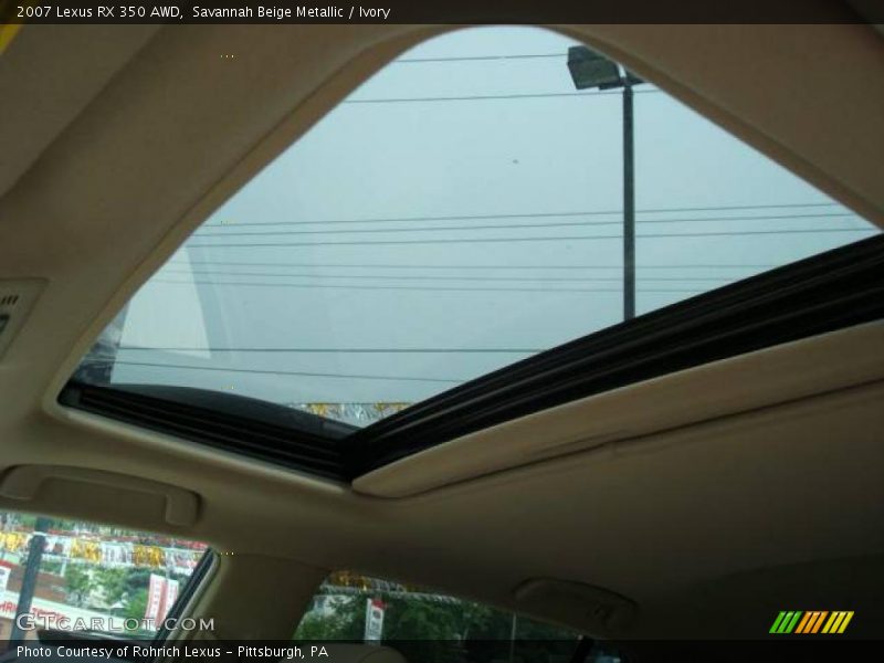 Savannah Beige Metallic / Ivory 2007 Lexus RX 350 AWD