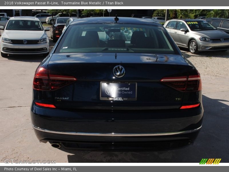 Tourmaline Blue Metallic / Titan Black 2018 Volkswagen Passat R-Line