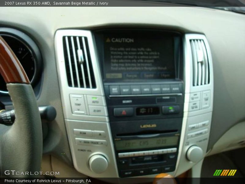Savannah Beige Metallic / Ivory 2007 Lexus RX 350 AWD