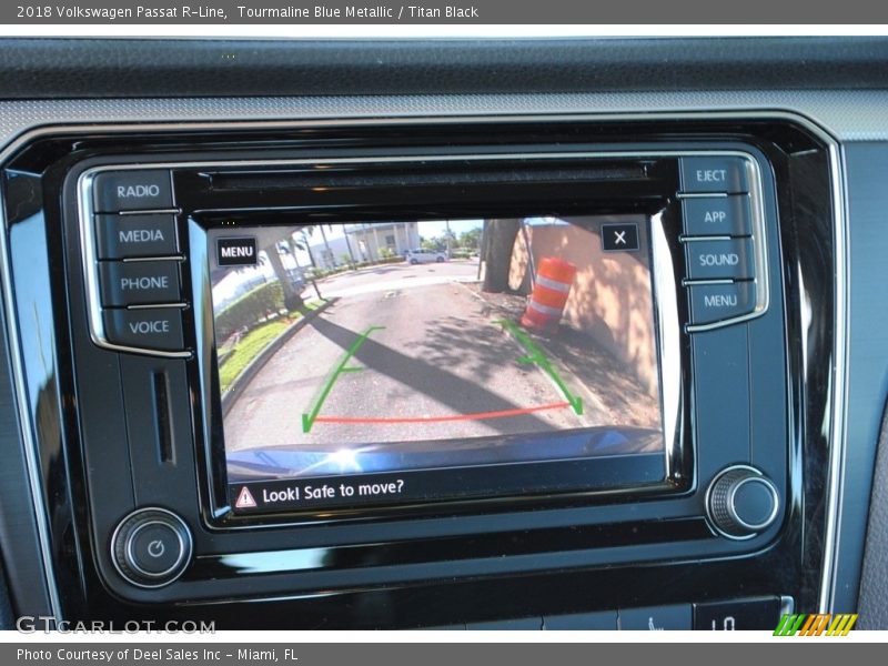 Tourmaline Blue Metallic / Titan Black 2018 Volkswagen Passat R-Line
