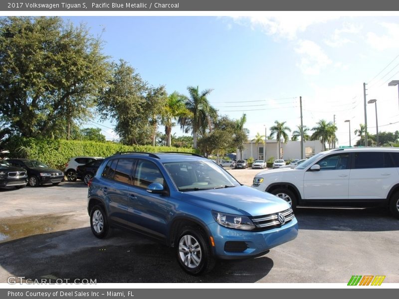 Pacific Blue Metallic / Charcoal 2017 Volkswagen Tiguan S