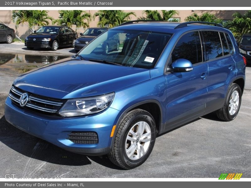 Pacific Blue Metallic / Charcoal 2017 Volkswagen Tiguan S