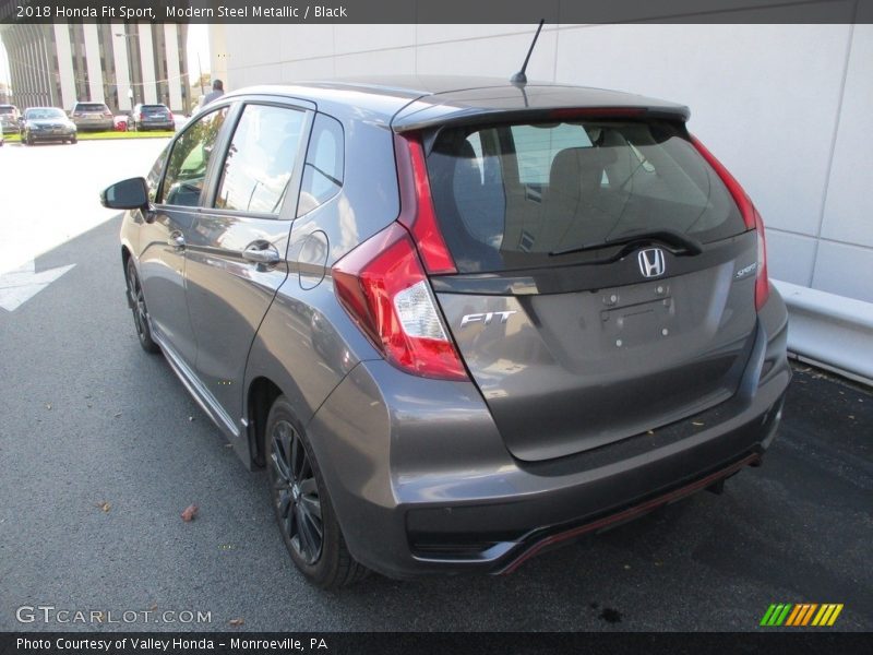 Modern Steel Metallic / Black 2018 Honda Fit Sport