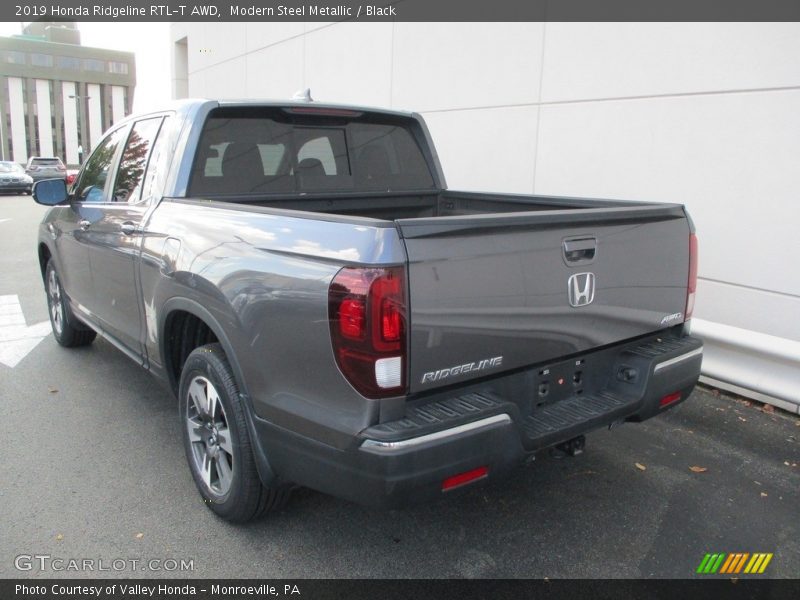 Modern Steel Metallic / Black 2019 Honda Ridgeline RTL-T AWD