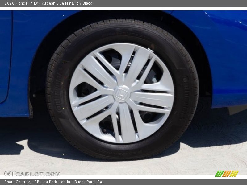 Aegean Blue Metallic / Black 2020 Honda Fit LX