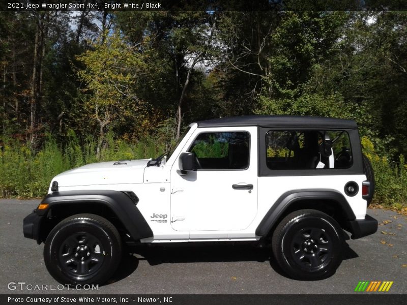 Bright White / Black 2021 Jeep Wrangler Sport 4x4