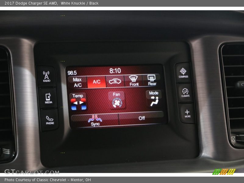 White Knuckle / Black 2017 Dodge Charger SE AWD