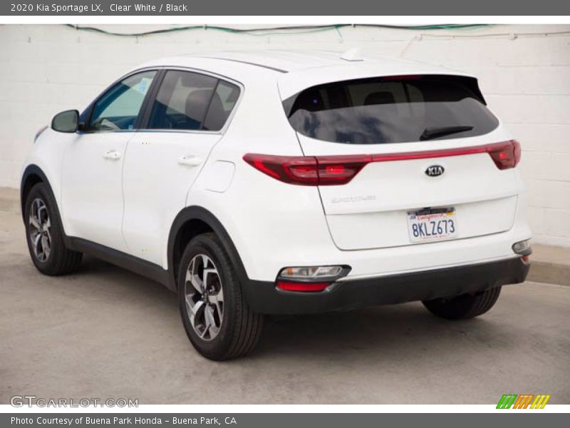 Clear White / Black 2020 Kia Sportage LX