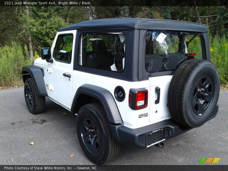 Bright White / Black 2021 Jeep Wrangler Sport 4x4