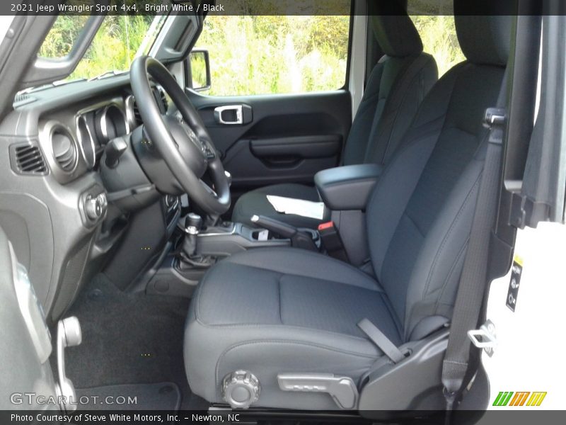 Front Seat of 2021 Wrangler Sport 4x4