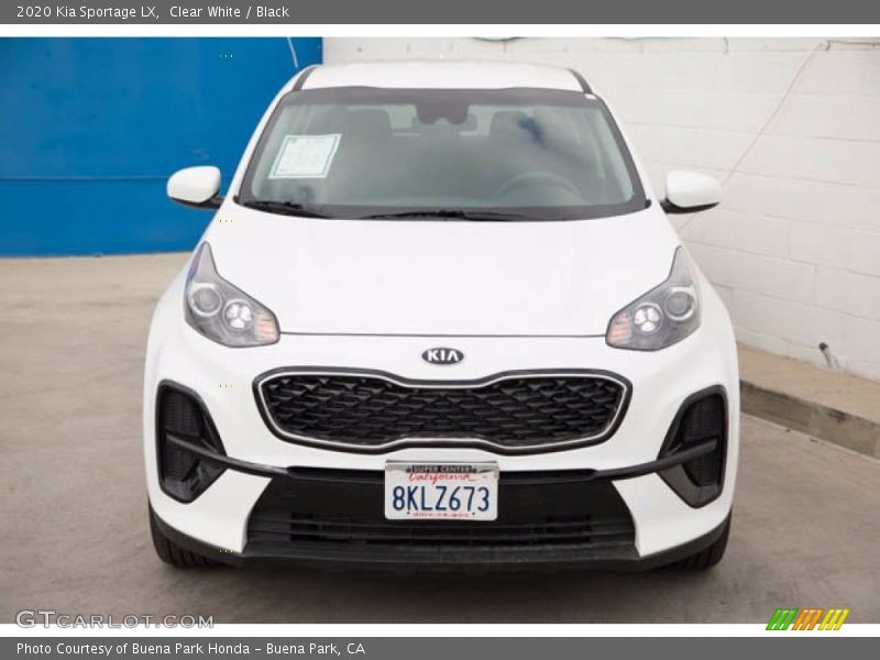 Clear White / Black 2020 Kia Sportage LX