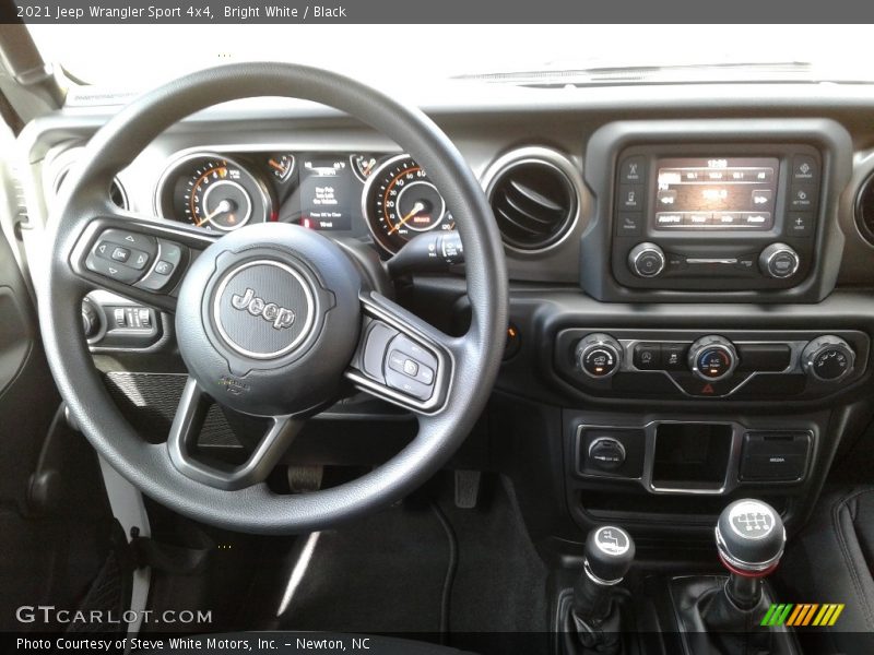 Dashboard of 2021 Wrangler Sport 4x4