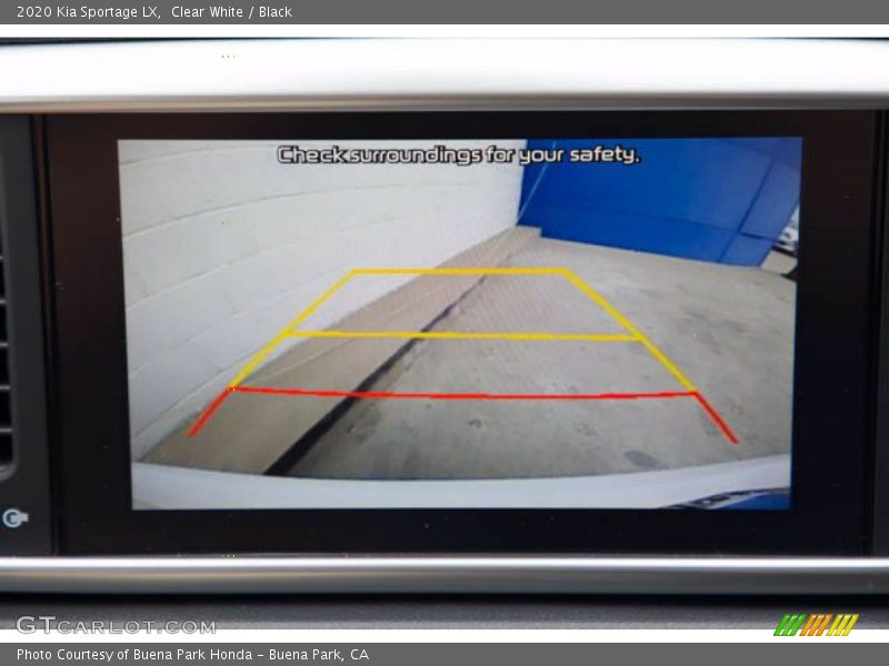Clear White / Black 2020 Kia Sportage LX