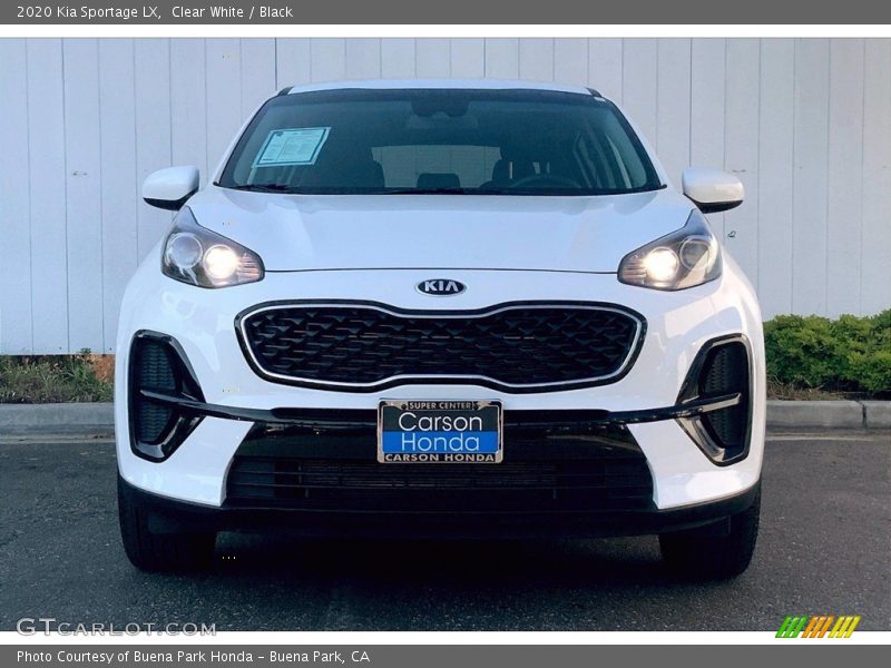 Clear White / Black 2020 Kia Sportage LX