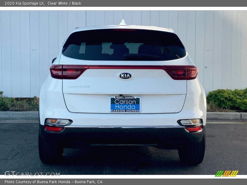 Clear White / Black 2020 Kia Sportage LX