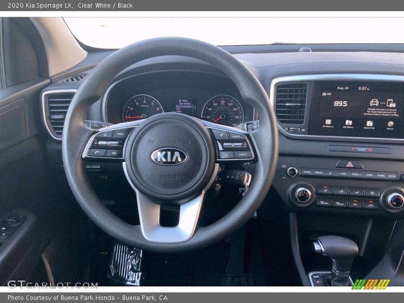 Clear White / Black 2020 Kia Sportage LX