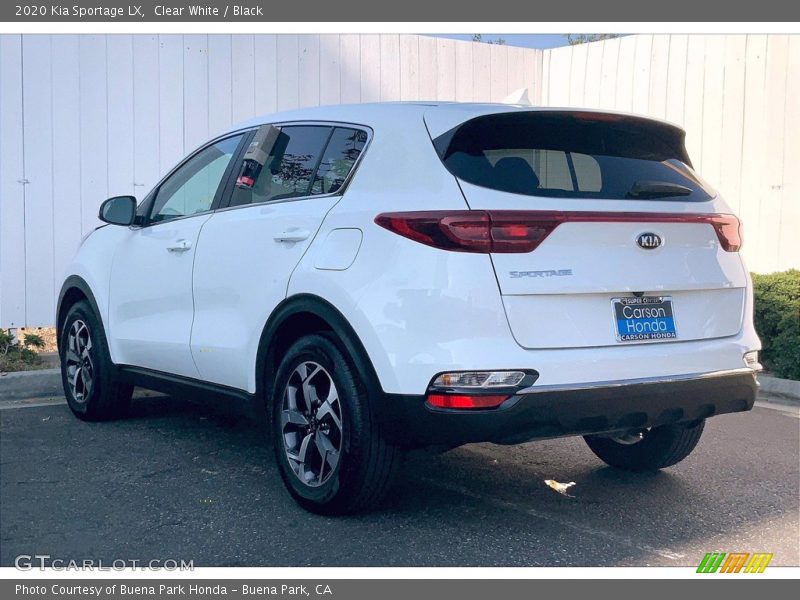 Clear White / Black 2020 Kia Sportage LX