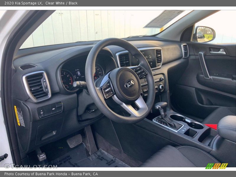 Clear White / Black 2020 Kia Sportage LX