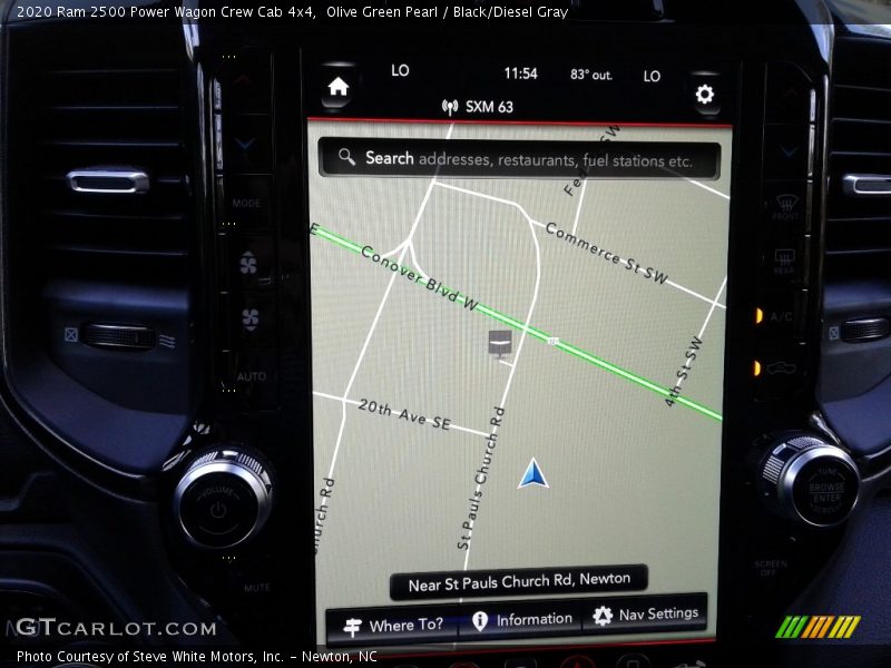 Navigation of 2020 2500 Power Wagon Crew Cab 4x4